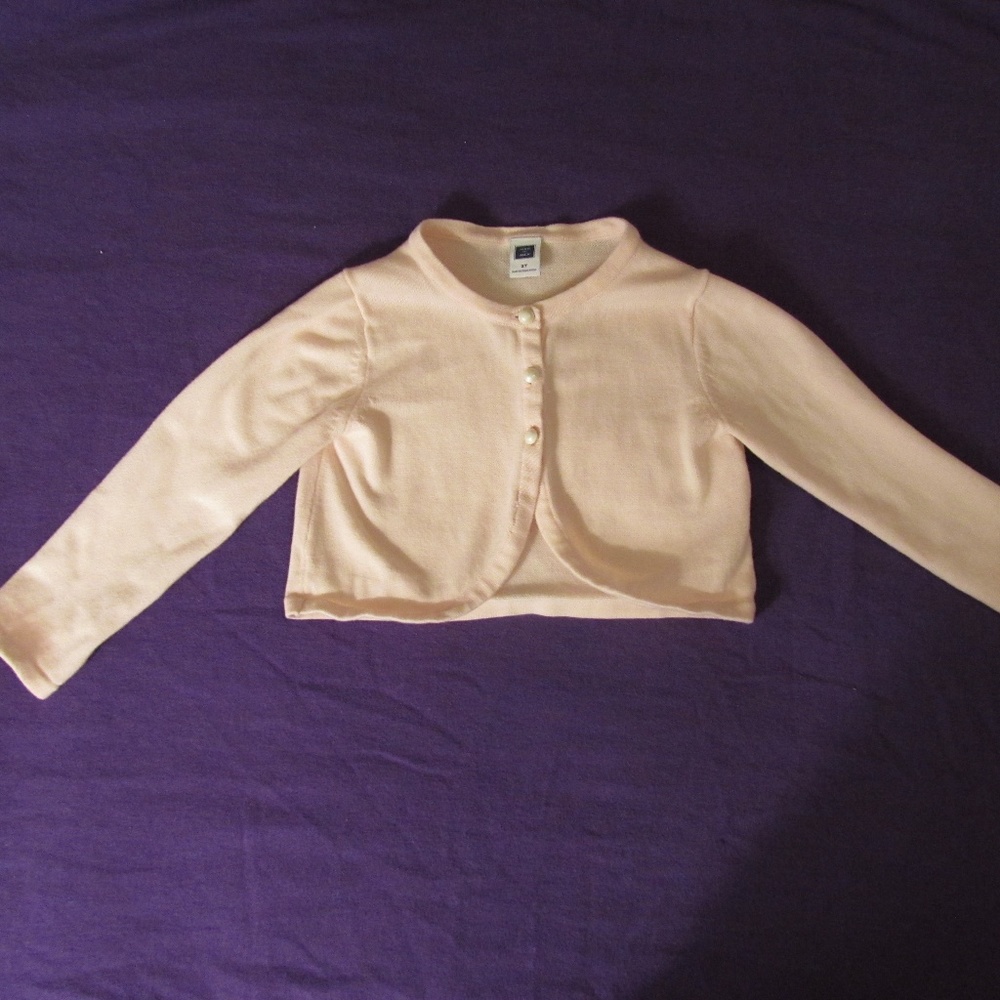 Janie and Jack Pale Pink Springtime Sweater 2T